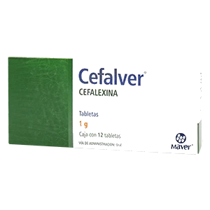 CEFALVER (CEFALEXINA 1G) 12TABS