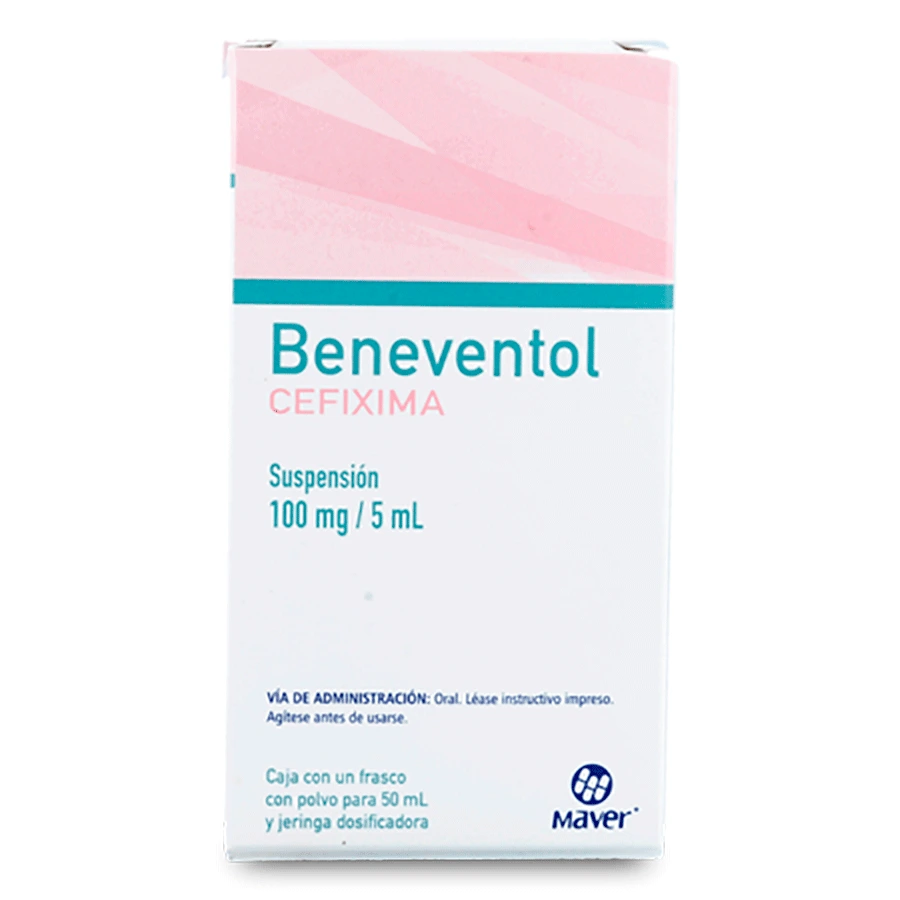 Beneventol Cefixima 100 Mg/5 Ml Suspensión 50 Ml Genérico Maver