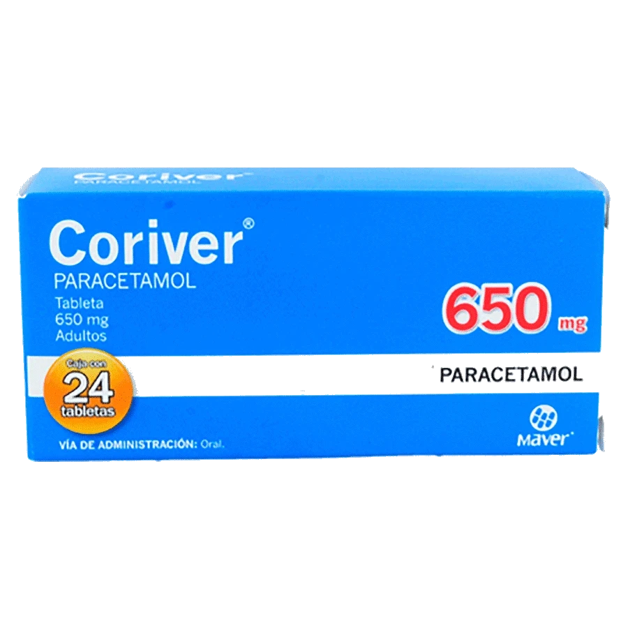 CORIVER (PARACETAMOL 650MG) 24TABS