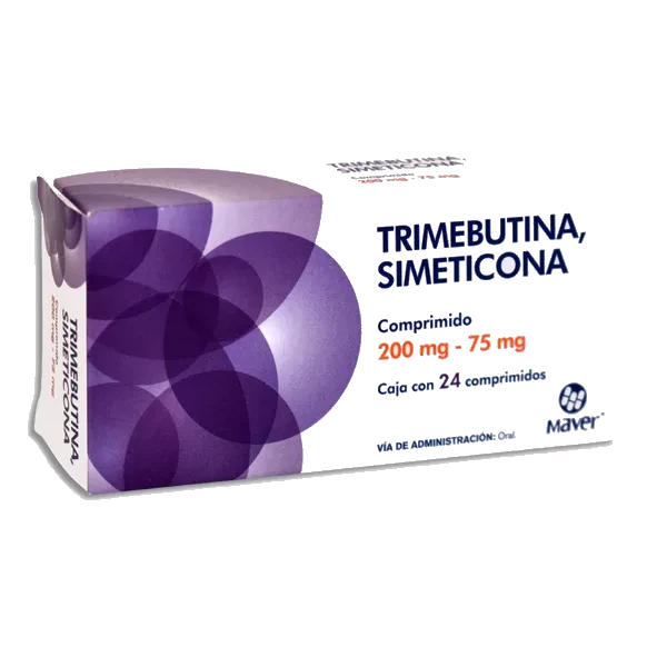 TRIMEBUTINA/SIMETICONA 200MG/75MG 24COMP