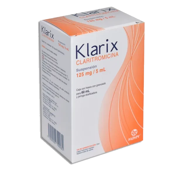 KLARIX(CLARITROMICINA 125MG/5ML)60MLSUSP