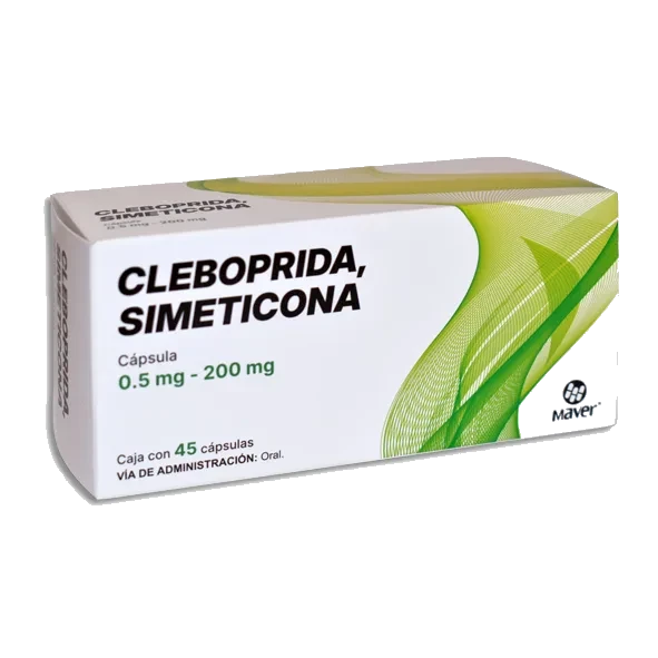 CLEBOPRIDA/SIMETICONA 0.5MG/200MG 45CAPS