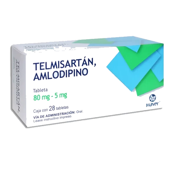 TELMISARTAN,AMLODIPINO 80/5MG MAVER