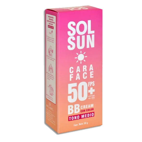SOL SUN CREAM TONO MEDIO PROTECTOR SOLAR 50FPS+ BELABEL