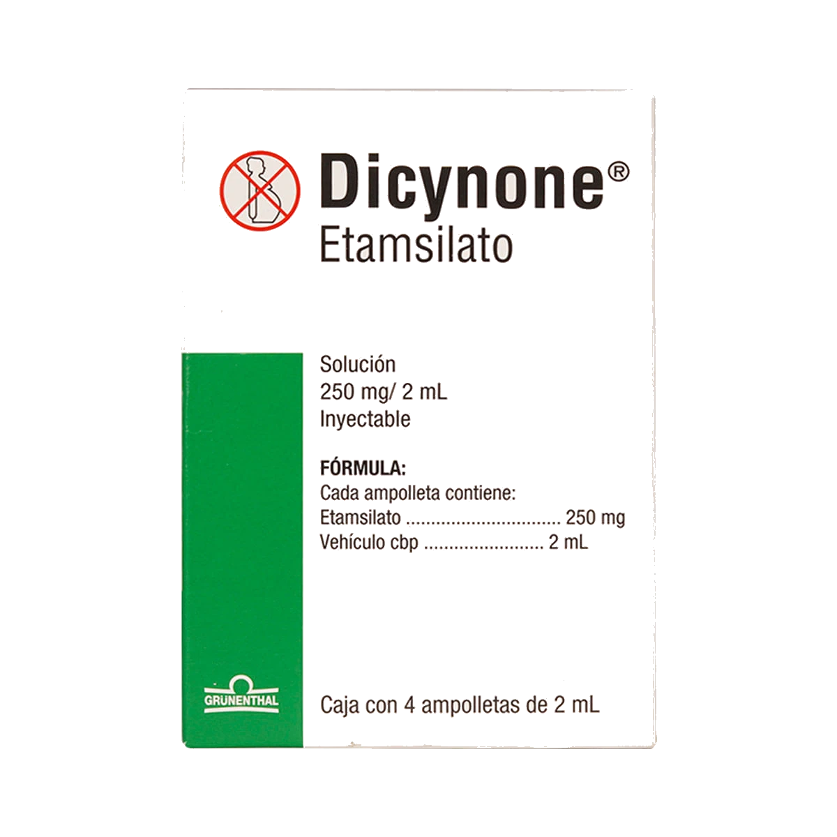 Dicynone 250 Mg 4 Ampolleta 2 Ml