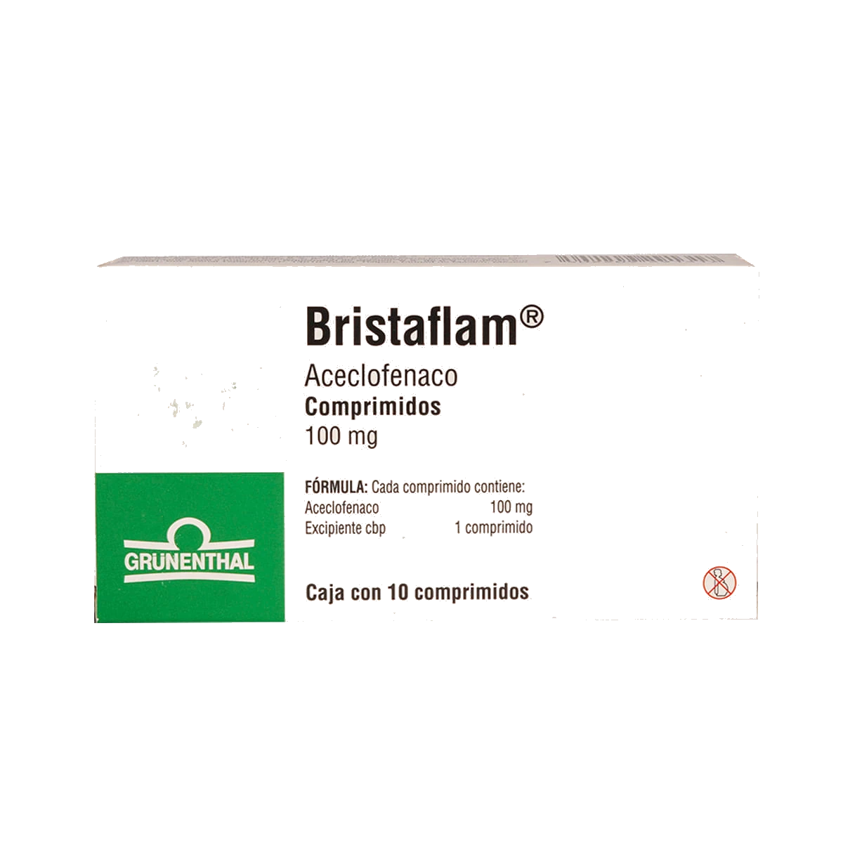 Bristaflam 100 Mg 10 Tabletas