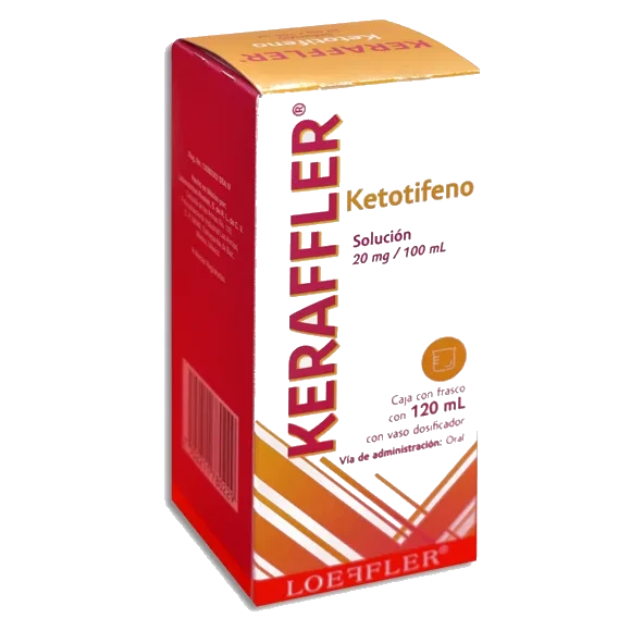 KERAFFLER (KETOTIFENO 20MG) 120ML SOL