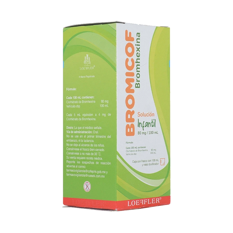 BROMICOF INF (BROMHEXINA 80MG)100ML SOL
