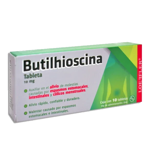 BUTILHIOSCINA 10 TAB 10 MG