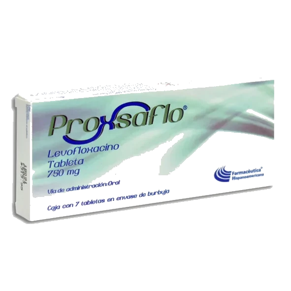 Proxsaflo Levofloxacino 750 Mg 7 Tabletas Genérico Farm Hispa