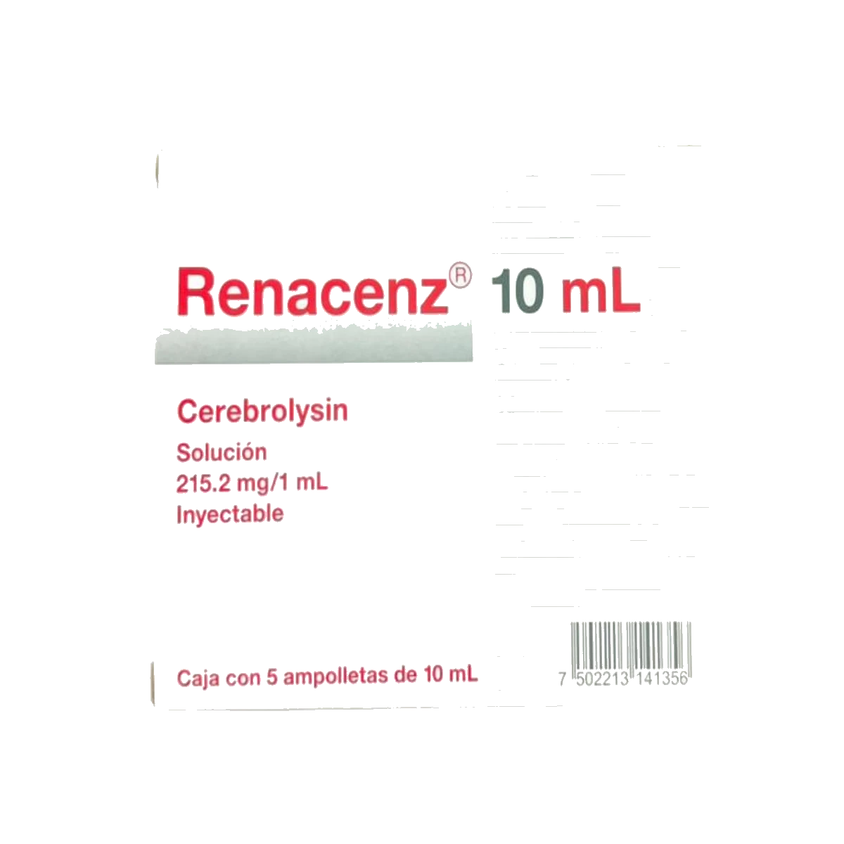 Renacenz 215.2 Mg/1 Ml Solución Inyectable 5 Ampolletas 10 Ml