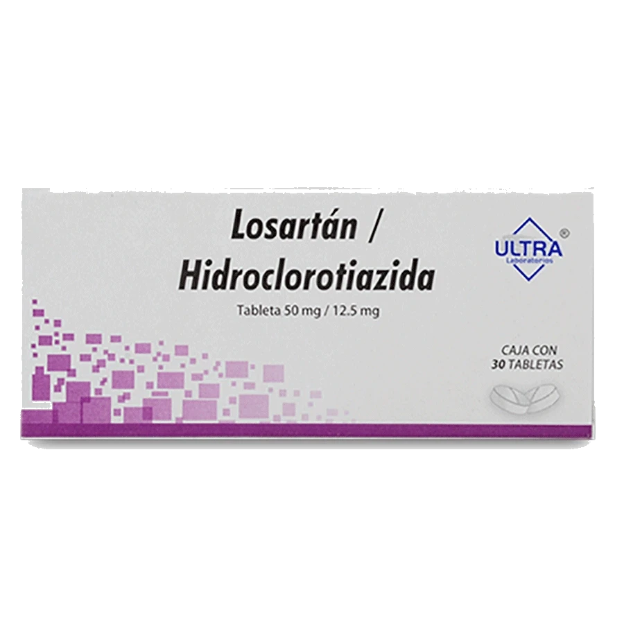 LOSARTAN/ HIDROCLOROTIAZIDA 50/12.5MG ULTRA