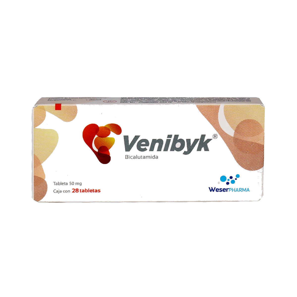 Cada tableta contine: 50mg de Bicalutamida Excipiente cbp 1 Tableta