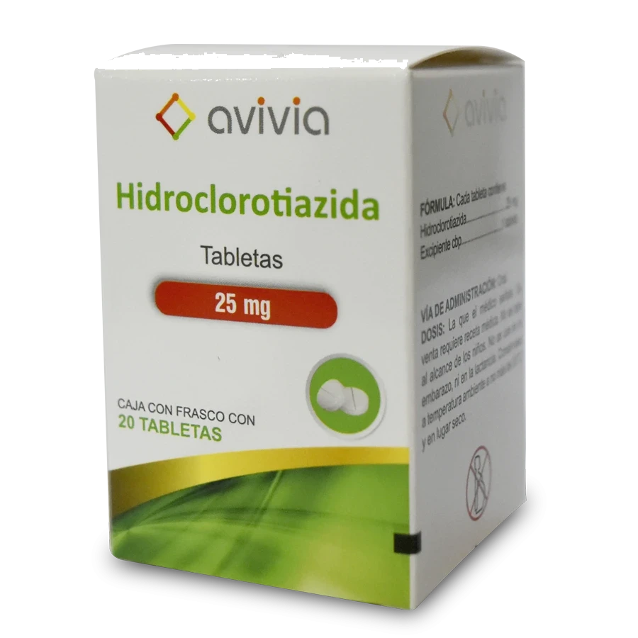 HIDROCLOROTIAZIDA 20 TAB 25MG