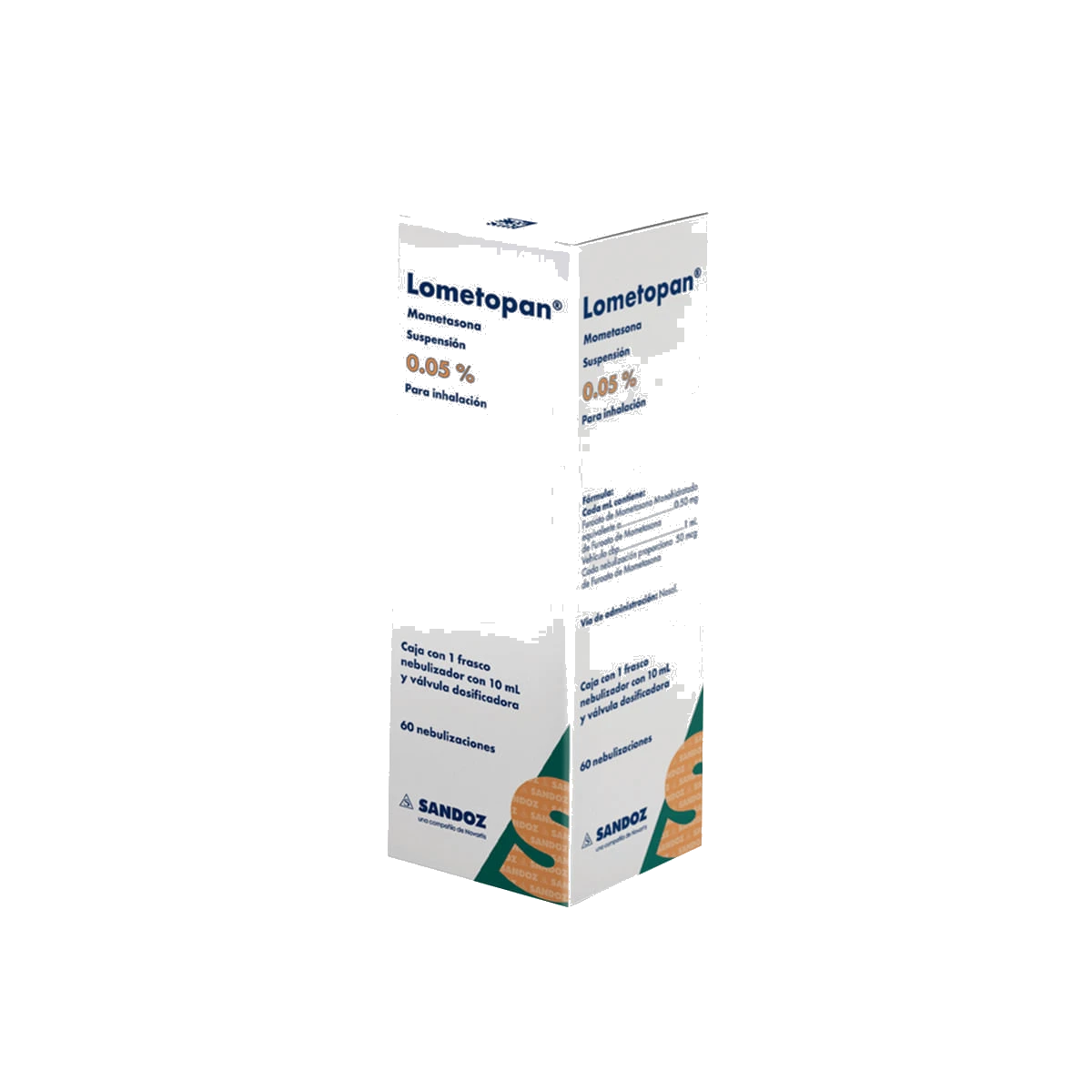 Lometopan 50 Mcg 60 Nebulizaciones Suspensión 10 Ml