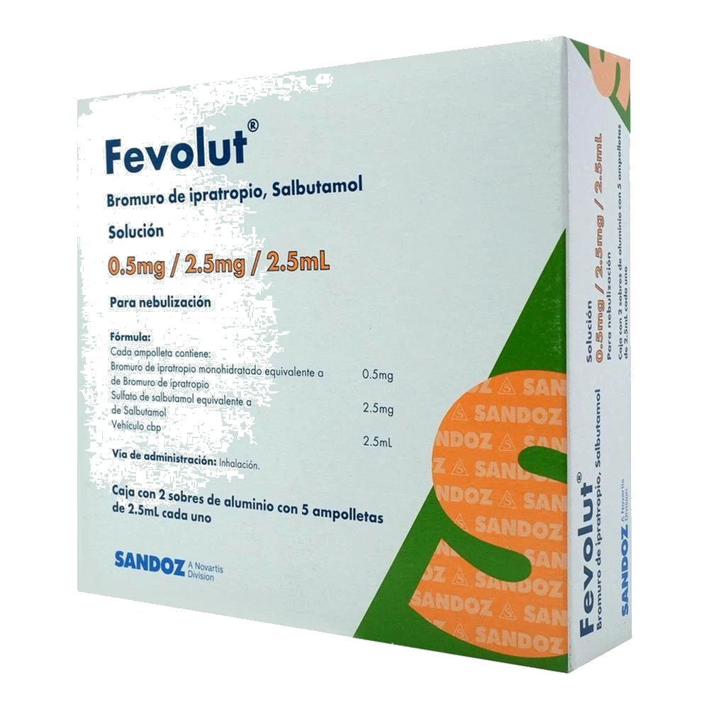Fevolut 0.5/2.5 Mgl 2 Sobres 5 Ampolletas 2.5 Ml