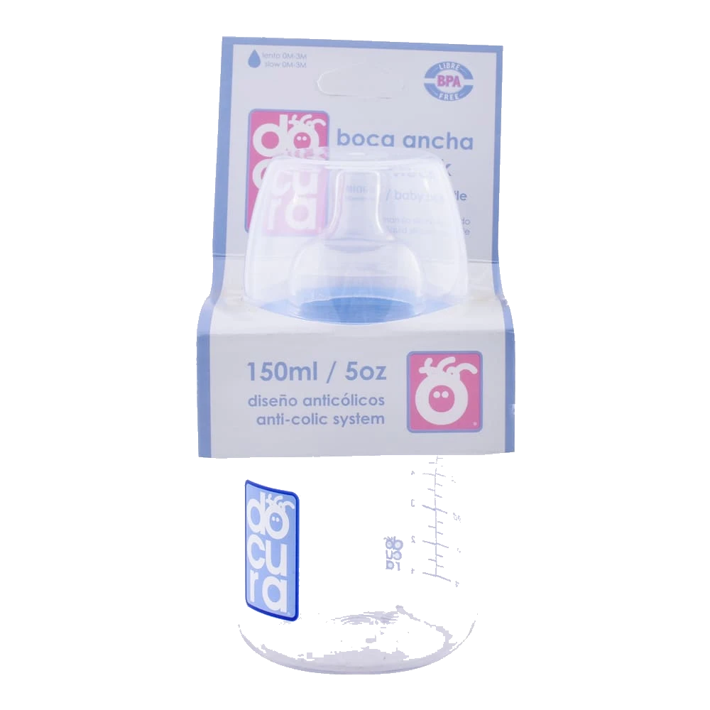 BIB DOCURA AZUL BOCA ANCHA 5 OZ