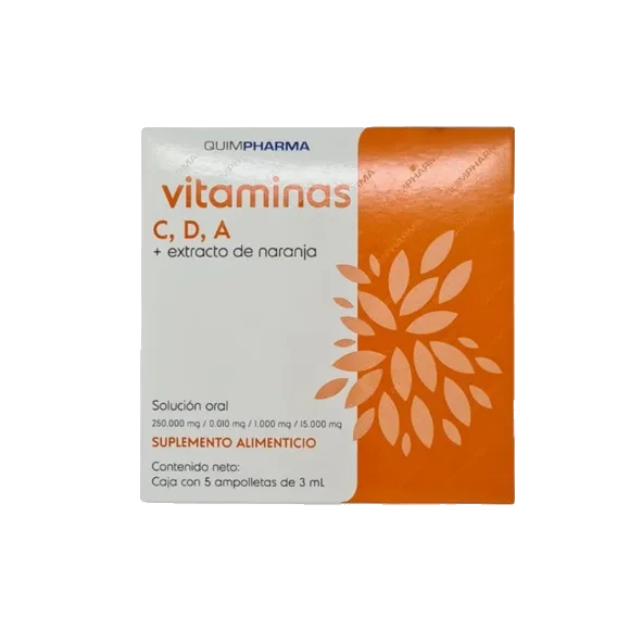 VIT C D A+EXTRACTO DE NARANJA 5AMP SOL