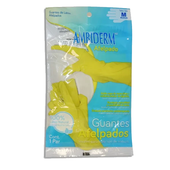 GUANTE AMBIDERM DOMESTICO AMARILLO MEDIANO