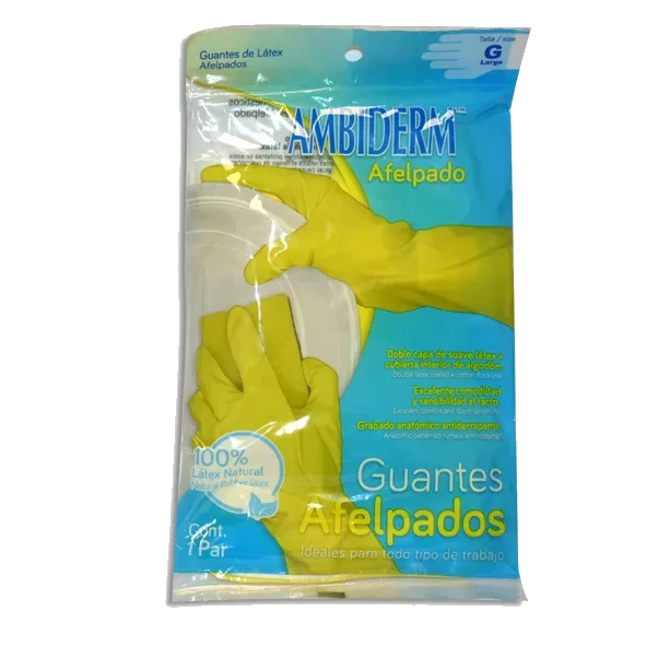 GUANTE AMBIDERM DOMESTICO AMARILLO GRANDE