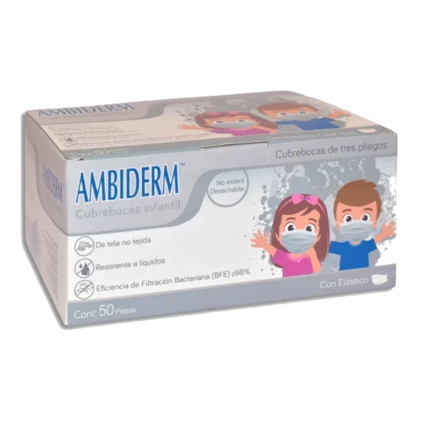 CUBREBOCA AMBIDERM BLANCO INFANTIL