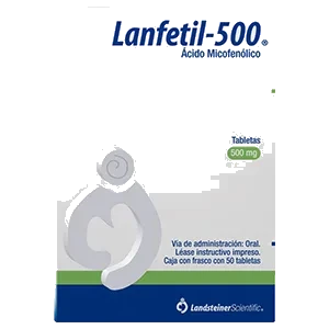 LANFETIL-500(AC MICOFENOLICO 500MG)50TAB