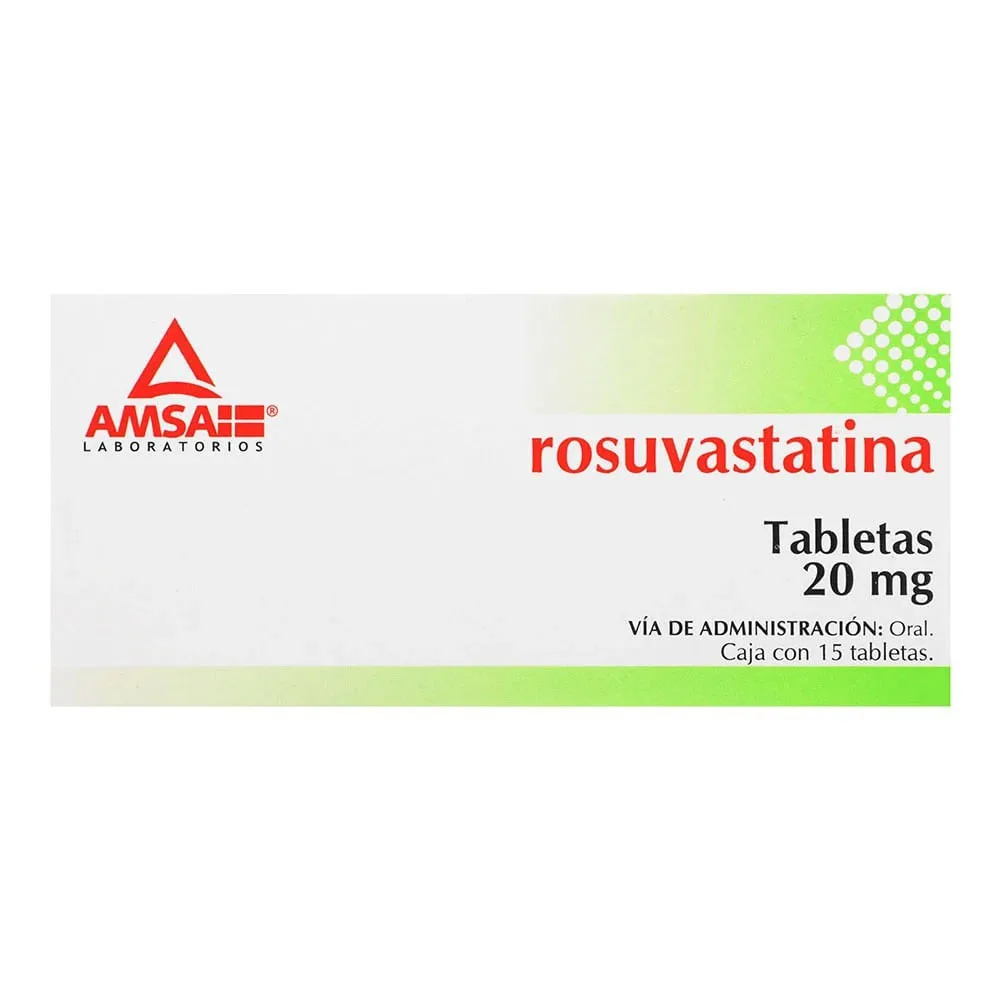 ROSUVASTATINA 15 TAB 20 MG