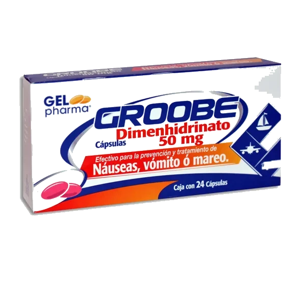 GROOBE (DIMENHIDRINATO 50MG) 24CAPS