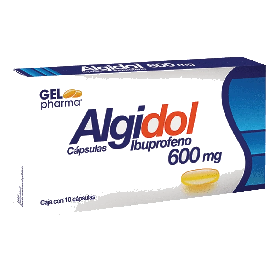 ALGIDOL 10 CAPS 600 MG