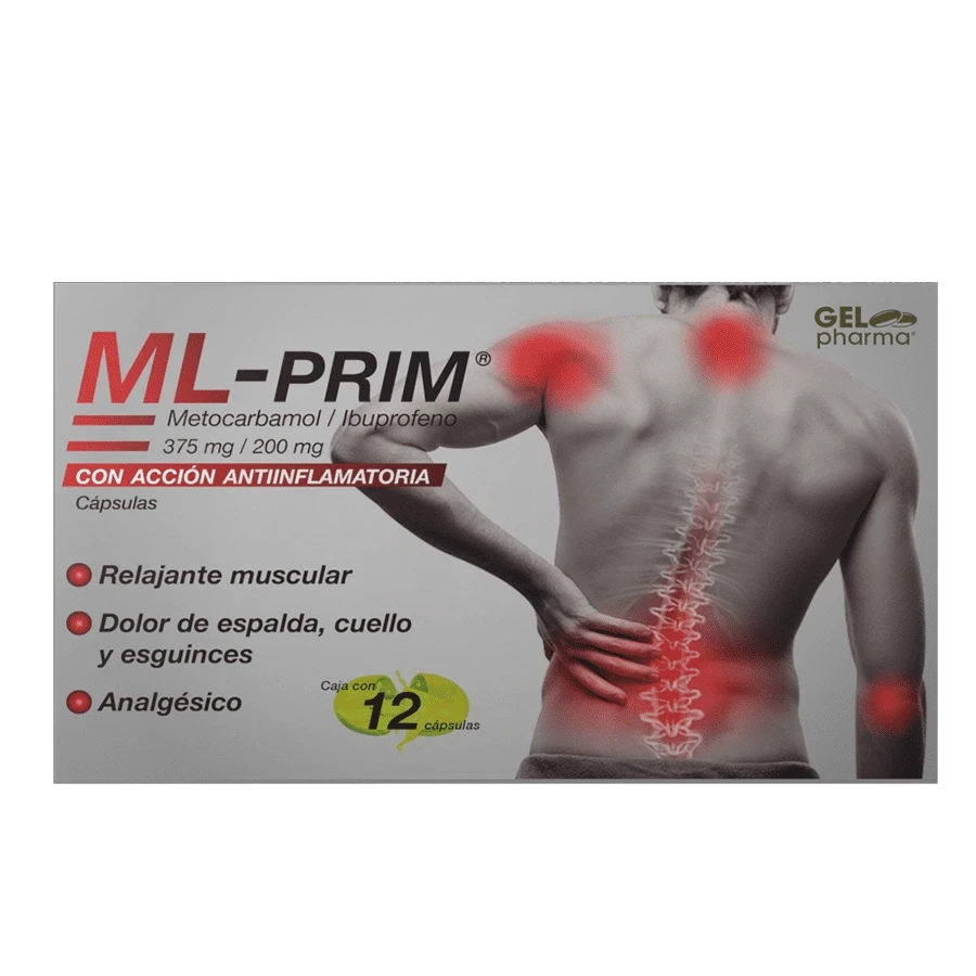 ML-PRIM (METOCARBAMOL/IBUPROFENO) 12CAPS