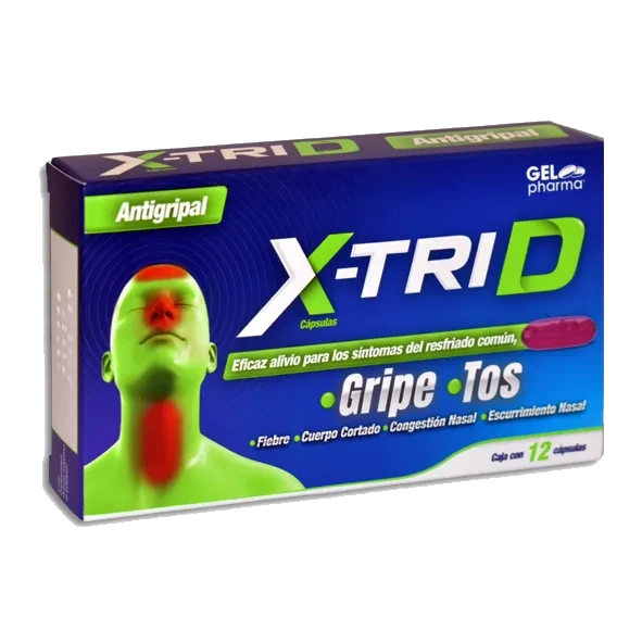 X-TRID 12 CAPS 15MG/5MG/2MG/250MG