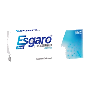 ESGARO (LEVOCETIRIZINA 5MG) 10CAPS
