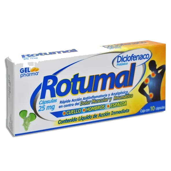 ROTUMAL 10 CAPS 25 MG