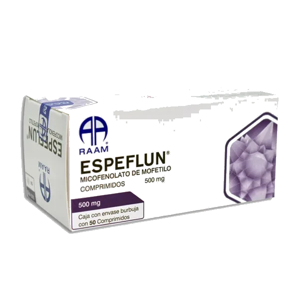 ESPEFLUN MICOFENOLATO MOFETILO 500MG 50C