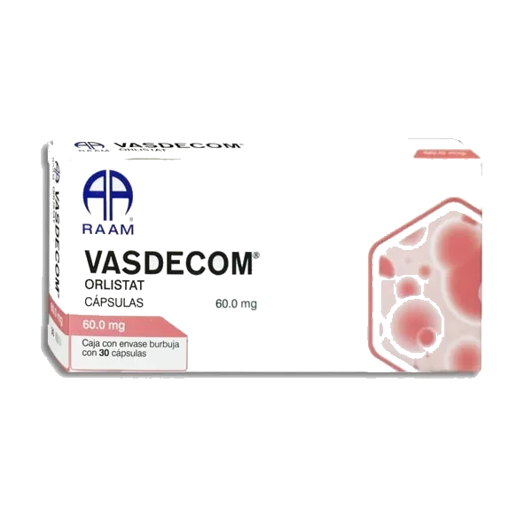 VASDECOM (ORLISTAT 60MG) 30CAPS