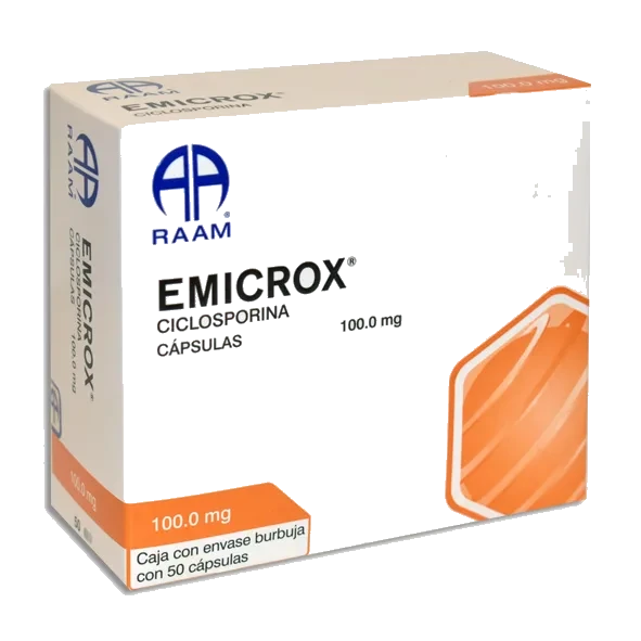 EMICROX (CICLOSPORINA 100MG) 50CAPS
