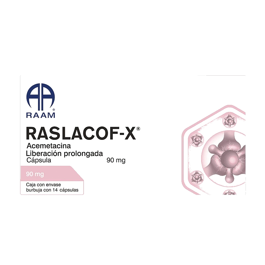 RASLACOF-X 14 CAPS 90 MG