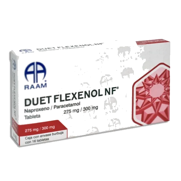 DUET FLEXENOL NF 16 TAB 275/300 MG