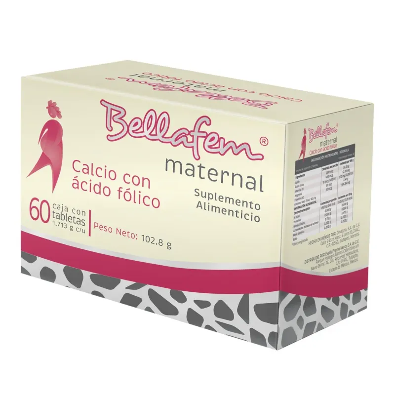 BELLAFEM MATERNAL SUP ALIM 60 TAB