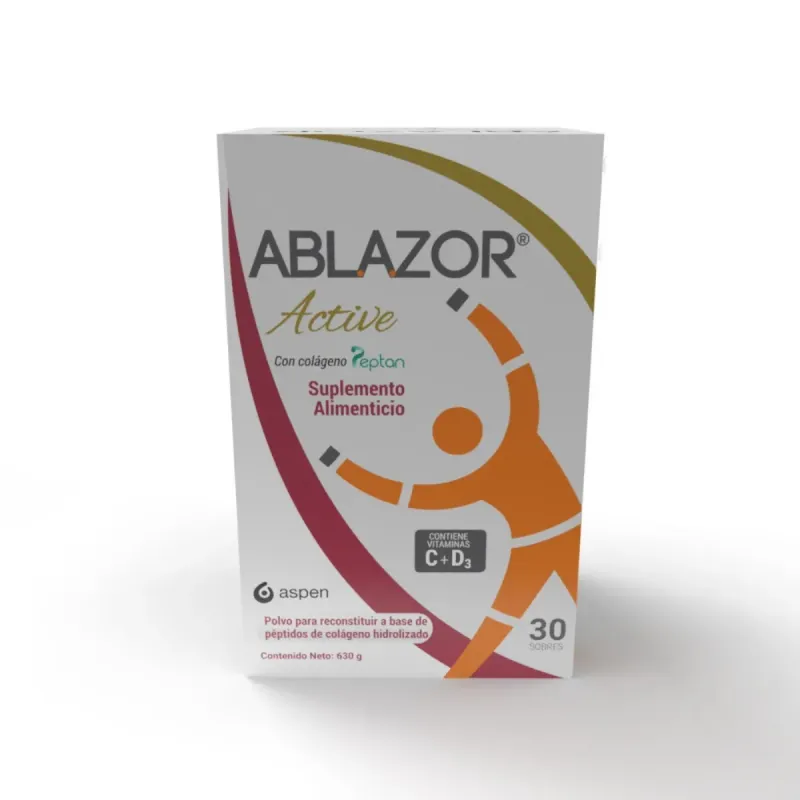 Ablazor Active Suplemento Alimenticio Vitamina C+D3 Caja Con 30 Sobres