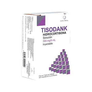 TISODANK (HIDROCORTISON 500MG) 1FCO SOL
