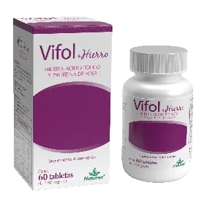 VIFOL+HIERRO 180MG 60 TABS