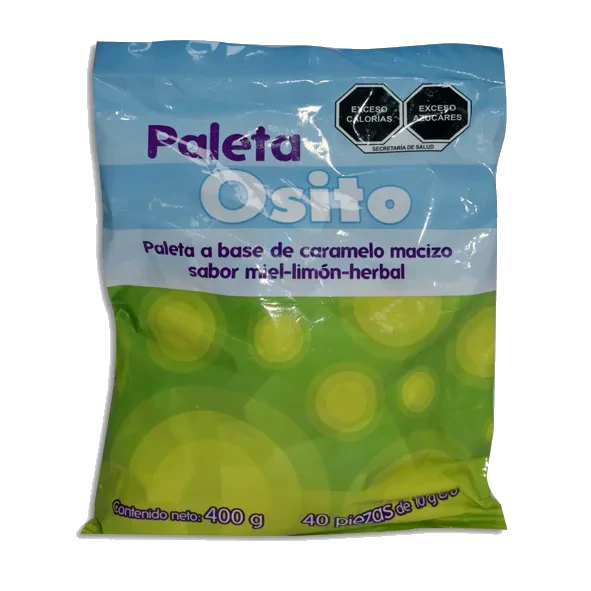 PALETAS OSITOS 1 BOL 40 PZAS