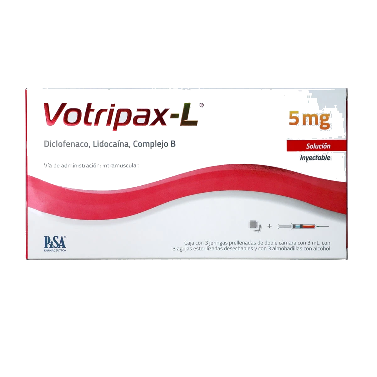 VOTRIPAX-L 5MG CJA C/3 JGAS PRELL 3ML DC