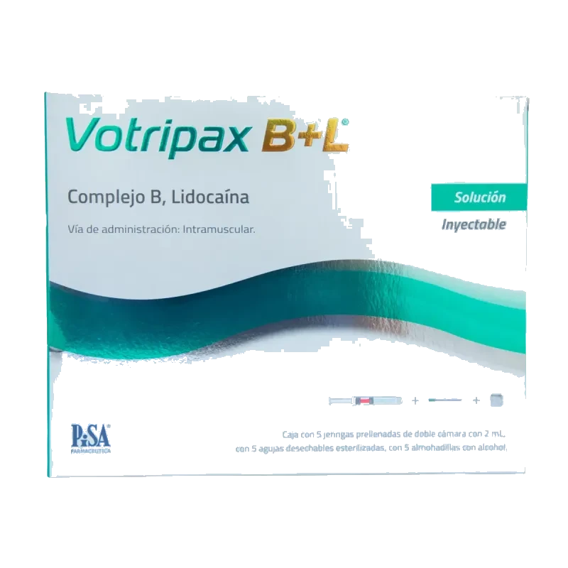 Votripax B+L Caja Con 5 Jeringas Prellenadas De 100/100/10/20mg