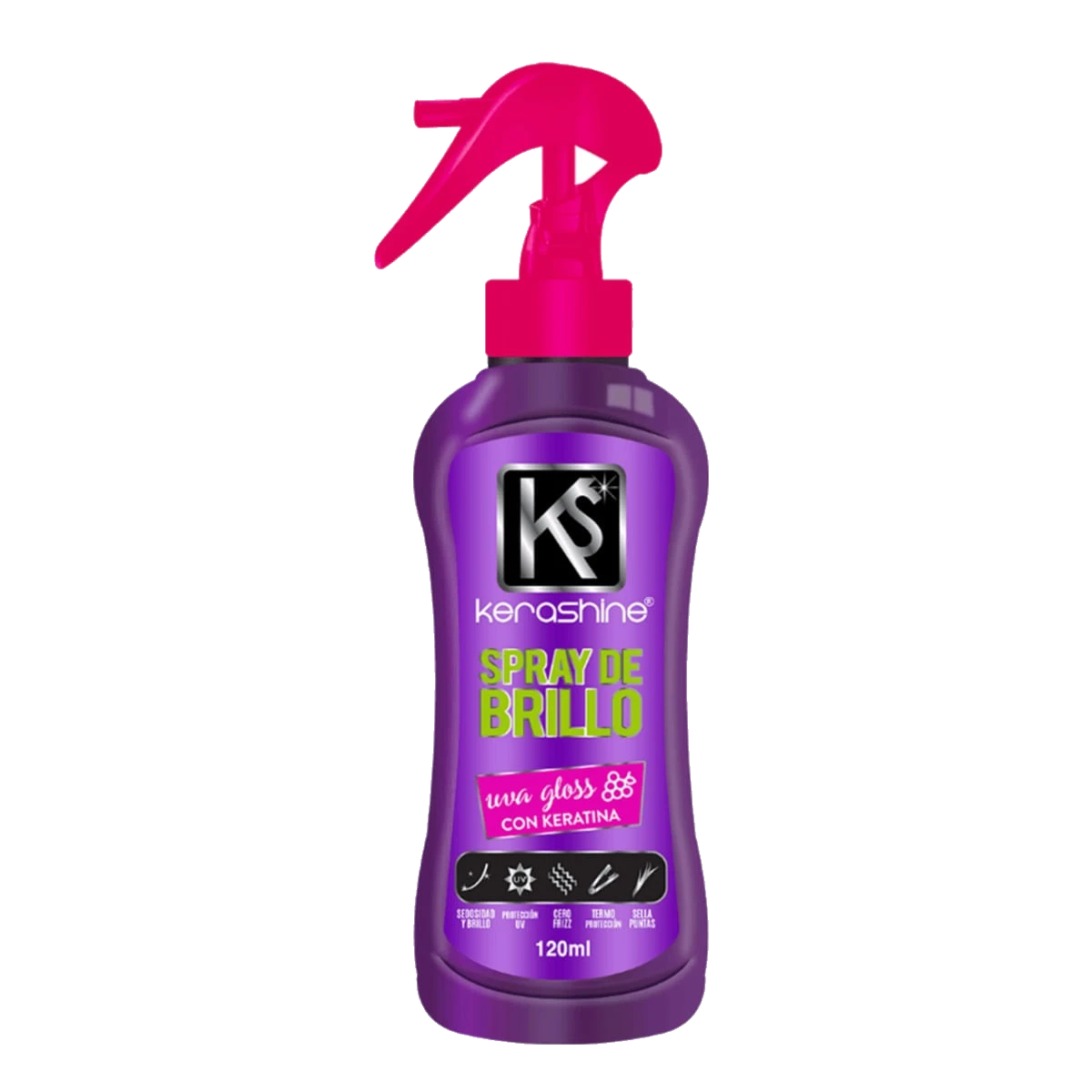 Kerashine Sílica Uva Gloss Spray De Brillo 120 ml