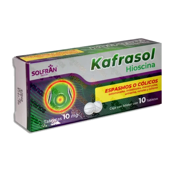 KAFRASOL (HIOSCINA 10MG) 10TABS