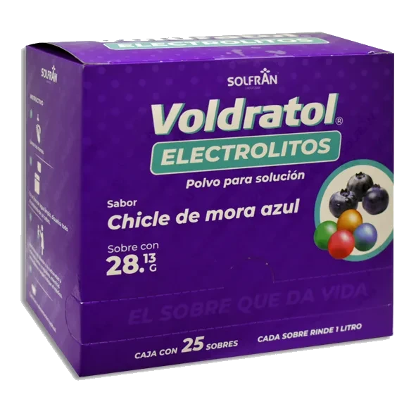 VOLDRATOL SABOR MORA AZUL 25 SOB 28.13G