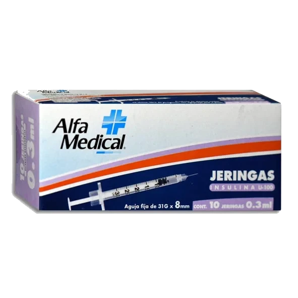 JERINGA .3ML INSULINA 31X8 ALFA MEDICAL
