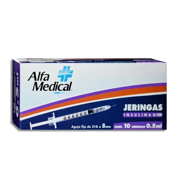 JERINGA .5ML INSULINA 31X8 ALFA MEDICAL